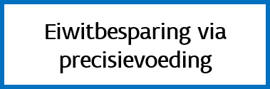 Eiwitbesparing via precisievoeding